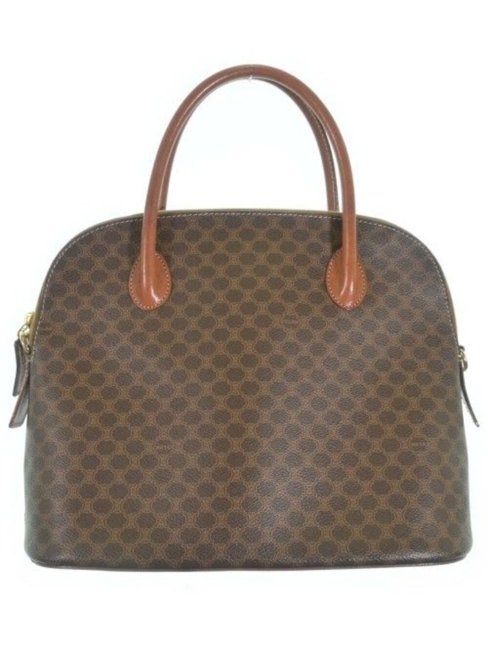 Celine Macadam Pattern Handbag Brown